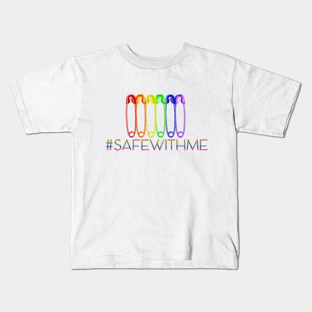 You're Safe With Me Kids T-Shirt by sarcasmandadulting